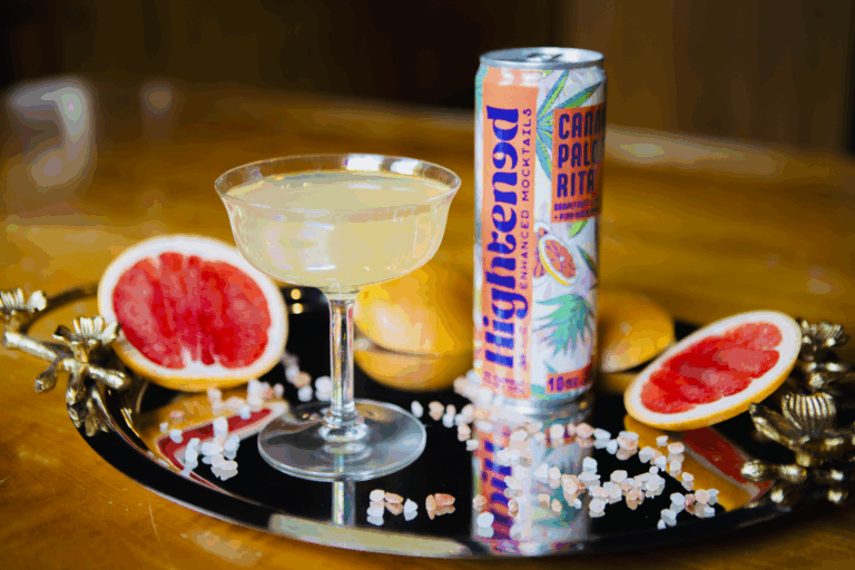 Hightened Bent Paddle Canna Drink with grapefruit and salt